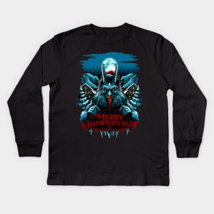 Merry Krampusnacht Christmas Kids Long Sleeve T-Shirt